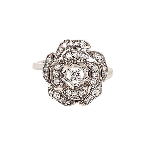 bague chanel fleur|Bagues .